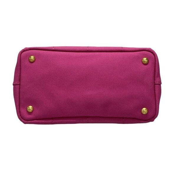 Auth PRADA Canapa Pink Canvas Tote Bag - Picture 15 of 16